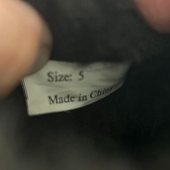 Inspired Ugg Style Brown Suede Sheepskin Boots for Girls US 5 - Picture 6 of 6